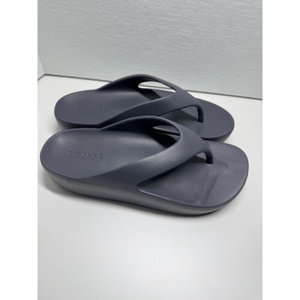 Skims Molded Flip Flops Size 41 Gray Slides Sanda… - image 2